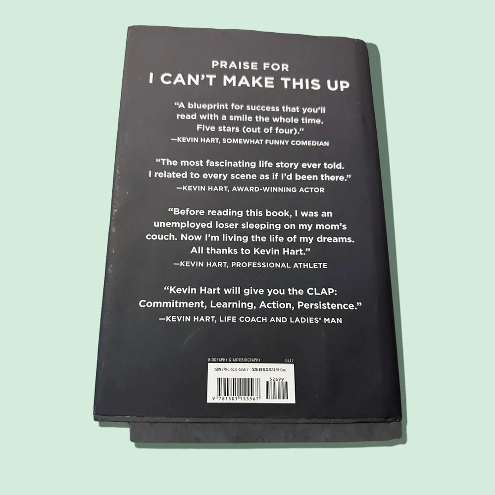 I Can't Make This Up : Life Lessons by Kevin Hart (2017, Hardcover)‎